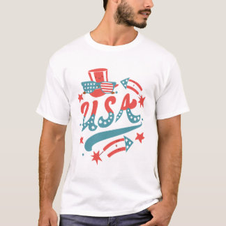 T-shirt Les Etats-Unis fêtent la fête des patriotes