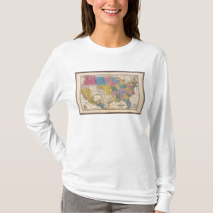 T-shirt Les Etats-Unis le Texas Mexique et le Guatimala