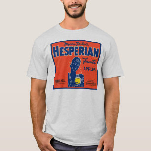 T-shirt Les Étiquettes de crème de fruits de l'Hesperian d