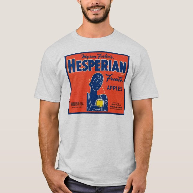 T-shirt Les Étiquettes de crème de fruits de l'Hesperian d (Devant)