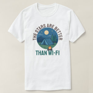 T-shirt Les étoiles sont mieux que le Wi-Fi
