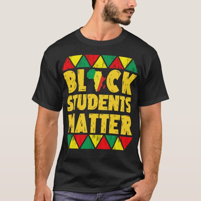 T-shirt les étudiants noirs (Devant)