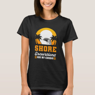 T-shirt Les Excursions Sur Les Rives Sont Mon Cardio Crois