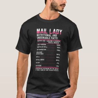 T-shirt Les faits nutritionnels des travailleurs de la pos