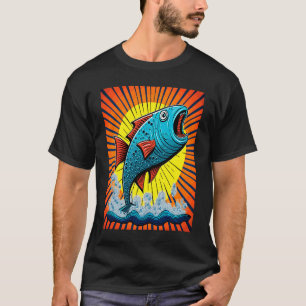 T-shirt Les fans de tournoi de pêche font éclater le grand