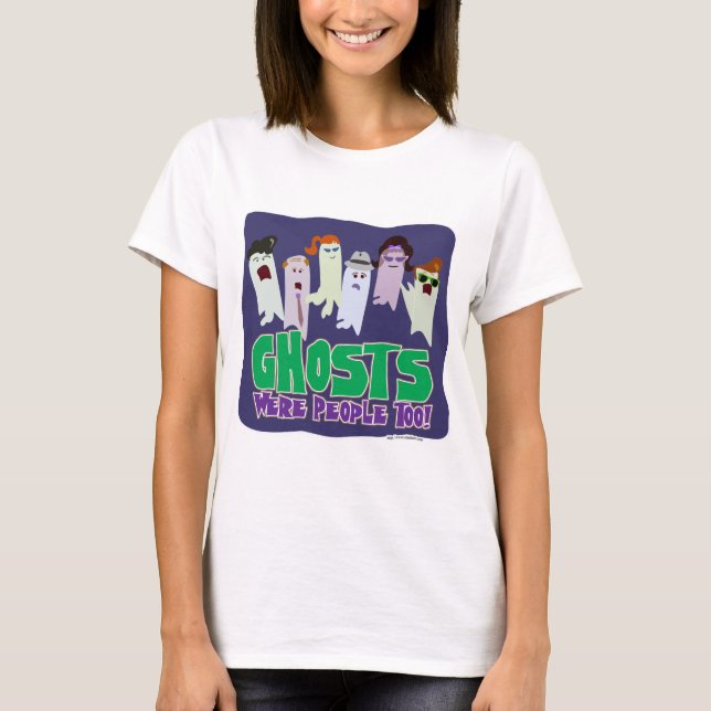 T-shirt Les Fantômes Étaient Les Gens À La Slogan Cartogra (Devant)