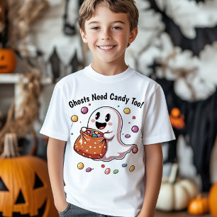 T-shirt Les Fantômes Ont Aussi Besoin De Bonbons ! Enfants