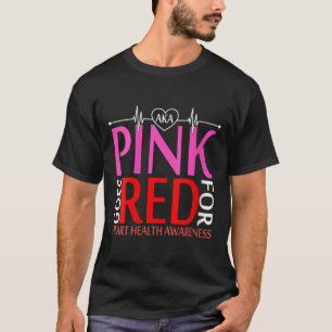 T-shirt Les Femmes Aka Pink Se Rouge Pour Les Prix De Sant