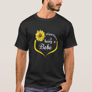 T-shirt Les Femmes Bebe Le Bonheur Est Être Un Bebe Raglan