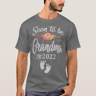 T-shirt Les femmes bientôt être grand-mère 2022 Fête des M