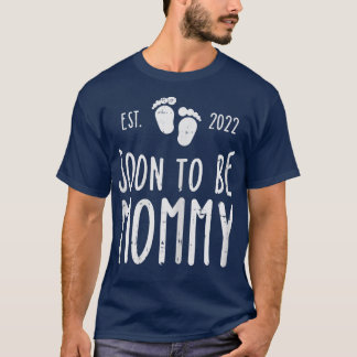 T-shirt Les Femmes Bientôt Être Maman Bébé Empreinte Gross
