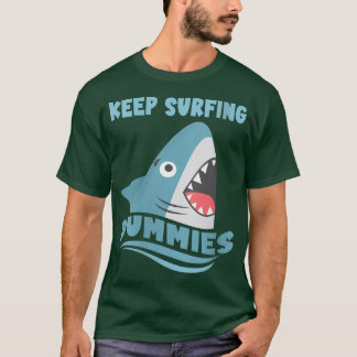 T-shirt Les Femmes Continuent À Surfer Les Monnaies Surfin
