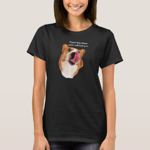 T-shirt Les Femmes Corgi Chien Se Rapprochent Et Je Vais 