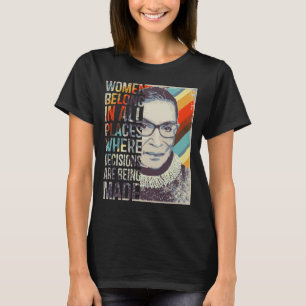 T-shirt Les femmes de Ruth Bader Ginsburg RBG