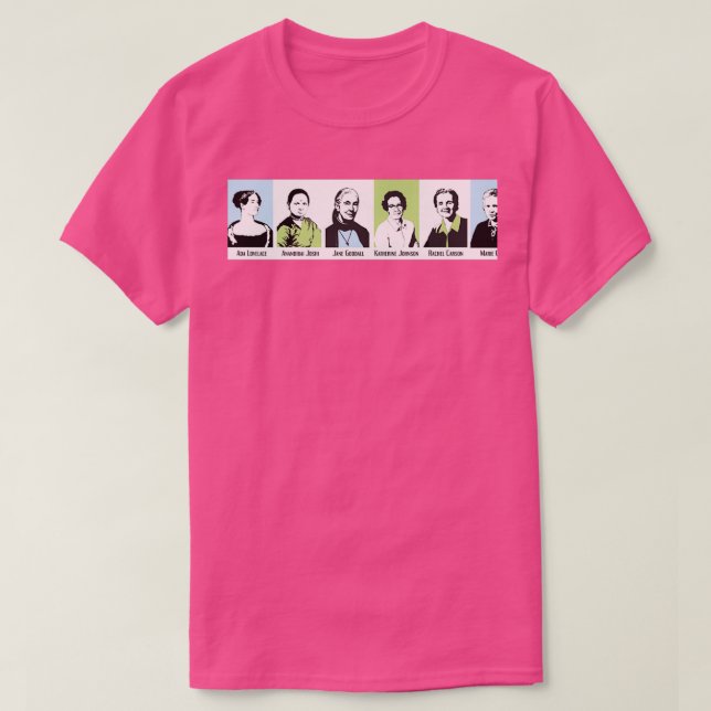 T-shirt Les femmes en mathématiques et en sciences (Design devant)