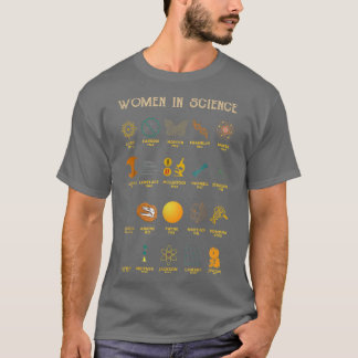 T-shirt Les Femmes En Science Année De Réalisations