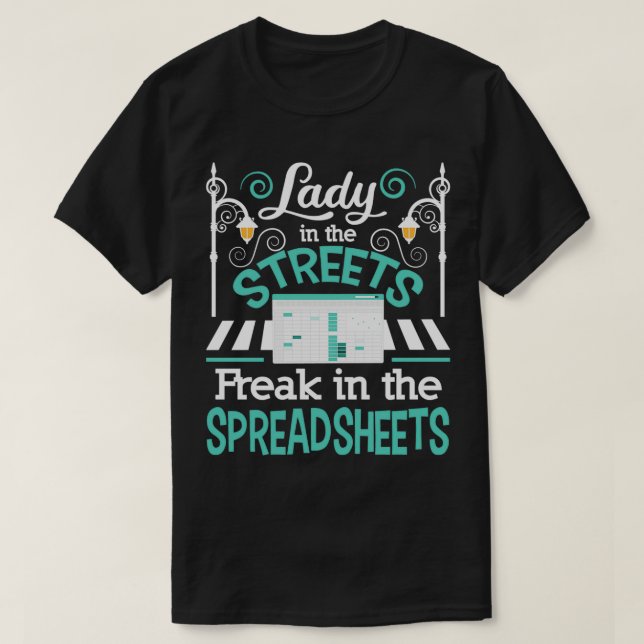 T-shirt Les Femmes Font Du Freak Dans Les Tableaux De Calc (Design devant)