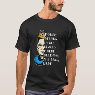 T-shirt Les Femmes Font Partie De Tous Les Endroits Où Les