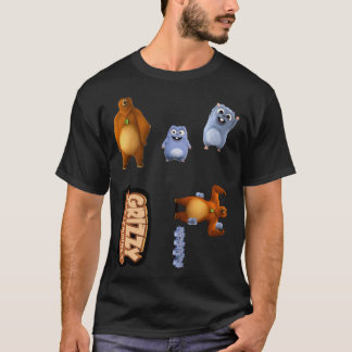 T-shirt Les Femmes Grizzly Et Lemmings Drôle Enfants Cadea