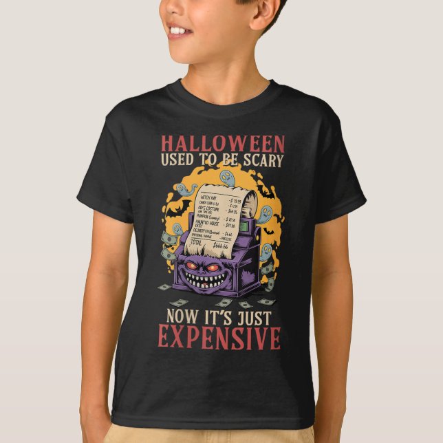 T-shirt Les Femmes Halloween Était Y Maintenant Son Juste  (Devant)