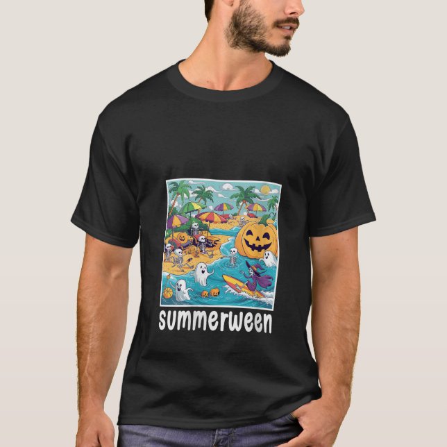T-shirt Les femmes Halloween l'été fêtent les vidéos d'été (Devant)