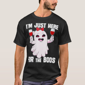 T-shirt Les Femmes Je Suis Juste Ici Pour Le Boos Drôle Ha
