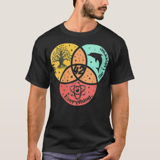 T-shirt Les femmes Les 42 réponses à la vie L'Univers et j