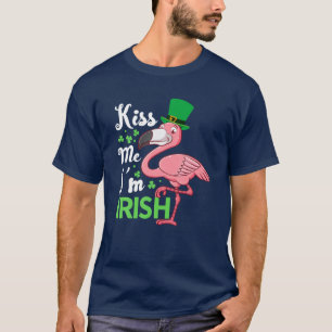 T-shirt Les Femmes Me Baisent Je Suis Irlandais Rose Flama