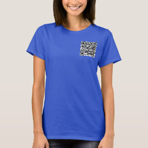 T-shirt Les femmes me scanner QR Code double face profonde