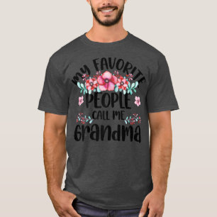 T-shirt Les femmes mes gens préférés m'appellent la mère d