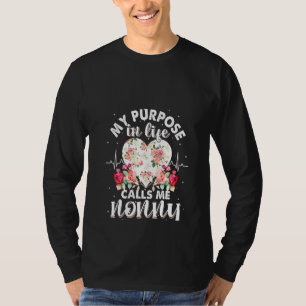 T-shirt Les Femmes Mon But Dans La Vie Me Dit Nonny Xmas
