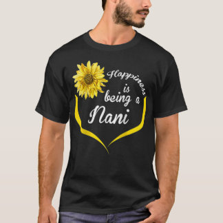 T-shirt Les Femmes Nani Cadeau Le Bonheur Est Être Un Nani