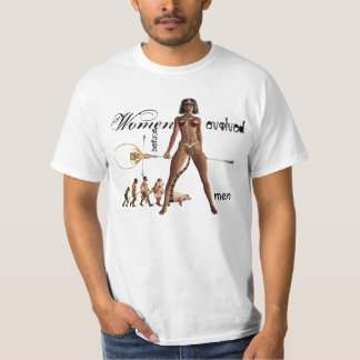 T-shirt Les femmes ont évolué avant les hommes