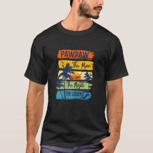 T-shirt Les Femmes Pawpaw L'Homme Le Mythe Le Legend Beach