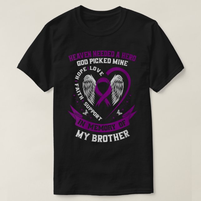 T-shirt Les femmes perdent en mémoire du cancer du pancréa (Design devant)