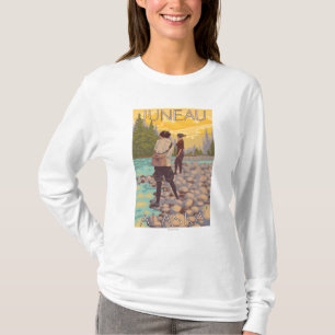 T-shirt Les femmes pilotent la pêche - Juneau, Alaska
