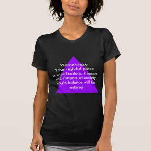 T-shirt Les femmes prennent la place qui vous revient en t