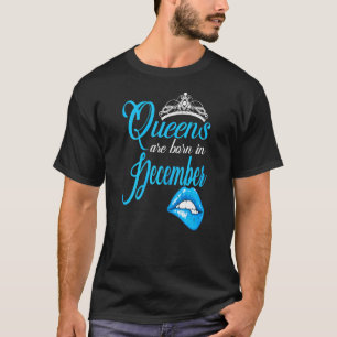 T-shirt Les Femmes Reines Sont Nées En Décembre Capricorn