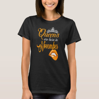 T-shirt Les Femmes Reines Sont Nées En Novembre Zodiac Sco