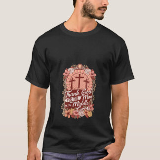 T-shirt Les Femmes Remercient Dieu Pour L'Homme De La Croi