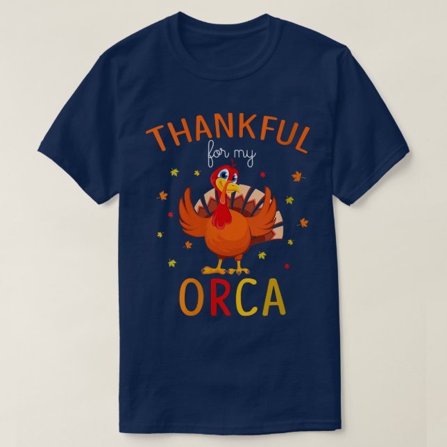 T-shirt Les femmes remercient pour mon ORCA Automne tomber (Design devant)