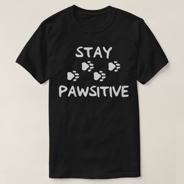 T-shirt Les femmes restent Empreinte de patte de chien pro (Design devant)
