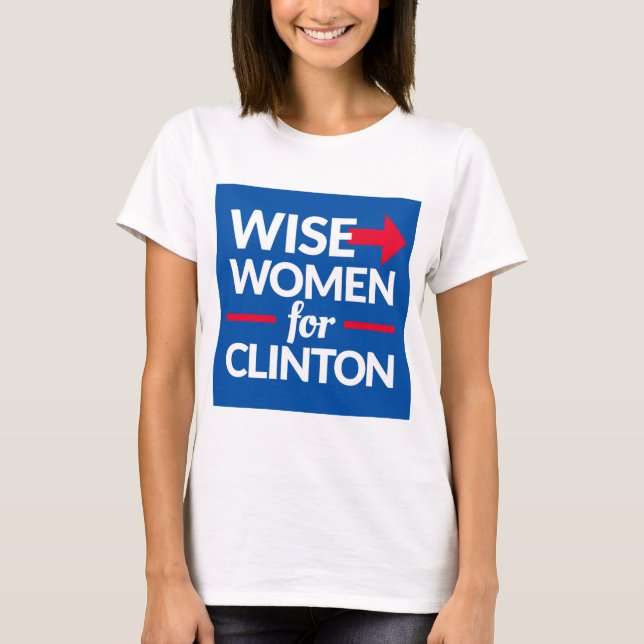 T-shirt Les FEMMES SAGES POUR le logo carré de CLINTON (Devant)