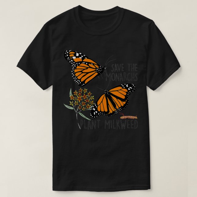 T-shirt Les Femmes Sauvent Les Monarques Plante Quelques M (Design devant)