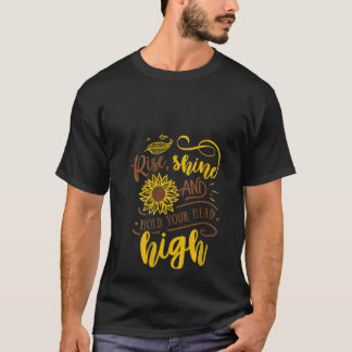 T-shirt Les Femmes Se Laissent Briller Et Tenir La Tête Ha