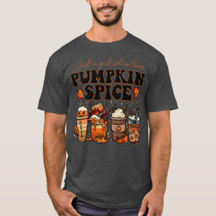 T-shirt Les femmes tombent café Citrouille épice latte gla