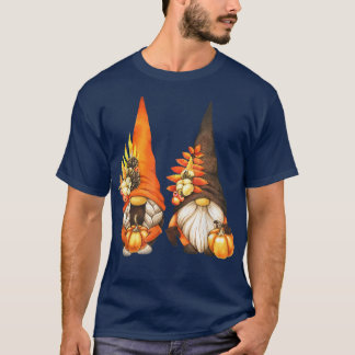 T-shirt Les femmes tombent Lover Sunflower Gnomes Café Aut