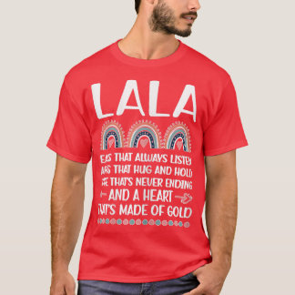 T-shirt Les Femmes Un Coeur D'Or Lala Grand-Mère Appréciat