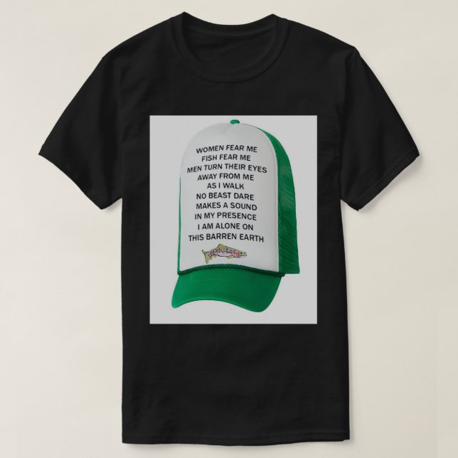 T-shirt Les femmes veulent que je poisson peur moi drôle p (Design devant)