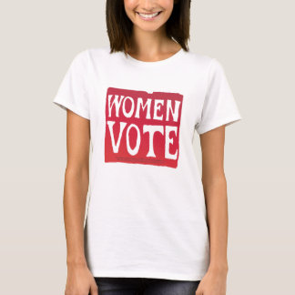 T-shirt Les femmes votent - rose persistant